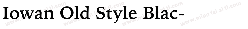 Iowan Old Style Blac字体转换